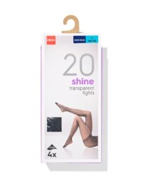 Panty 20denier Glans - 4 Stuks