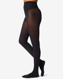HEMA HEMA Dames Maillot 100denier Katoen Zwart (zwart)