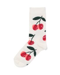 HEMA Sokken Like You Cherry Much Gebroken Wit (gebroken wit)