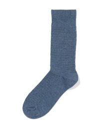 HEMA HEMA Herensokken Structuur Middenblauw (middenblauw)