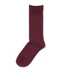 HEMA HEMA Herensokken Ruiten Bordeauxrood (bordeauxrood)