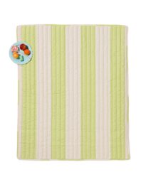 HEMA Picknickkleed 170x135cm Gewatteerd Strepen (lichtgroen)