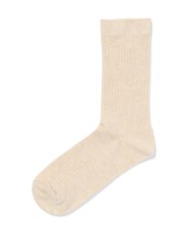 HEMA HEMA Damessokken Rib Beige (beige)