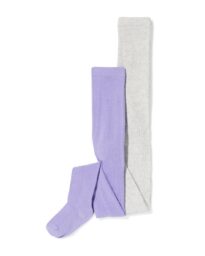 HEMA Kindermaillots Rib - 2 Paar Lavendel (lavendel)