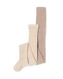 HEMA HEMA Kindermaillots Rib - 2 Paar Lichtbruin (lichtbruin)