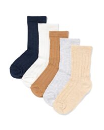 HEMA HEMA Kindersokken Rib - 5 Paar Multicolor (multicolor)