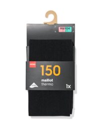 HEMA HEMA Kindermaillot Thermo 150denier Zwart (zwart)