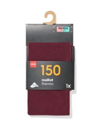 HEMA HEMA Kindermaillot Thermo 150denier Donkerrood (donkerrood)