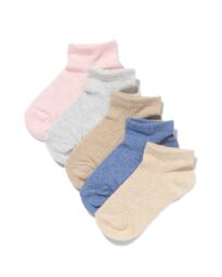 HEMA Kinder Enkelsokken Rib - 5 Paar Roze (roze)