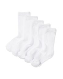 HEMA Kinder Sportsokken Rib - 5 Paar Wit (wit)