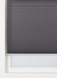 HEMA Plisse Enkel Uni Lichtdoorlatend Vlamvertragend (zwart)