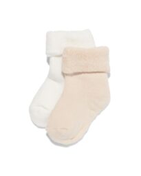 HEMA HEMA Babysokken Terry - 2 Paar Gebroken Wit (gebroken wit)