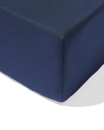 051 Hoeslaken 80x200cm Zacht Katoen Donkerblauw (donkerblauw)