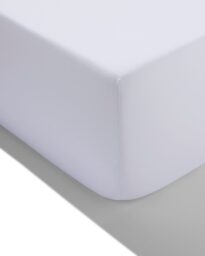 051 Hoeslaken 160x200cm Jersey Wit (wit)