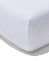 051 Hoeslaken 160x220cm Zacht Katoen Wit (wit)
