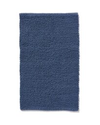 HEMA Badmat 50x85 Chenille Staalblauw (donkerblauw)