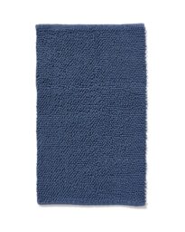 HEMA HEMA Badmat 50x85 Chenille Staalblauw (donkerblauw)