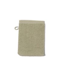 HEMA Tweedekans Washand Recycled Katoen 16x21 Grijsgroen (lichtgroen)