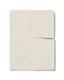 HEMA Tafelkleed Katoen 140x240 Beige Streep (zand)