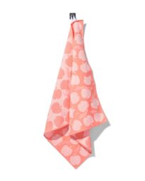 HEMA Theedoek 65x65cm Katoen Appel Koraal (koraal)