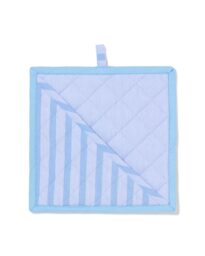HEMA Pannenlap 21x21cm Katoen Strepen Blauw (blauw)