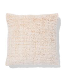 HEMA HEMA Kussenhoes 50x50cm Teddy Lichtbruin (nude)