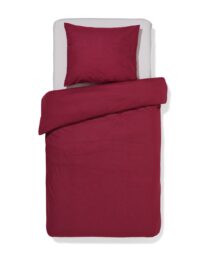 HEMA Dekbedovertrek 140x200/220cm Zacht Katoen Rood (rood)