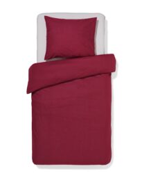 051 Dekbedovertrek 140x200/220cm Zacht Katoen Rood (rood)