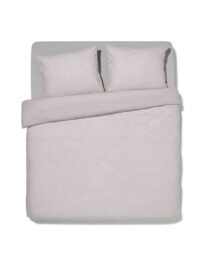 HEMA Dekbedovertrek Katoen 200x200/220 Beige Stiksel (taupe)