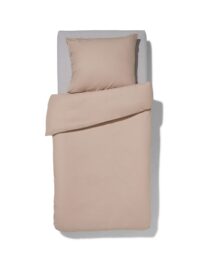 HEMA HEMA Dekbedovertrek 140x200/220cm Zacht Katoen Taupe (taupe)