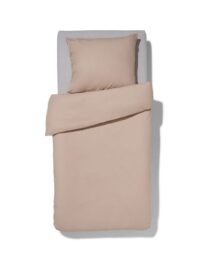 HEMA Dekbedovertrek 140x200/220cm Zacht Katoen Taupe (taupe)