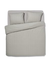 HEMA Dekbedovertrek Flanel 240x200/220 Melange Grijs (lichtgrijs)