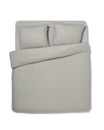 HEMA HEMA Dekbedovertrek Flanel 240x200/220 Melange Grijs (lichtgrijs)