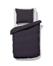 HEMA HEMA Dekbedovertrek 140x200/220cm Zacht Katoen Donkergrijs (donkergrijs)