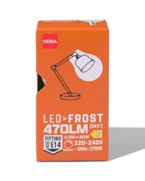 HEMA HEMA Led Kogel Glass Frost E14 4.2W 470lm Dim
