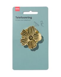 HEMA HEMA Smartphone Ring ⌀5cm Bloem Goud (goud)