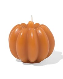 HEMA HEMA Kaars Pompoen 8.1x7.2cm Halloween (oranje)