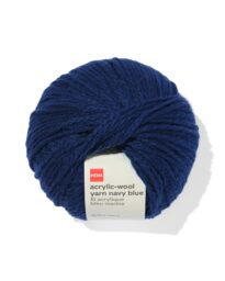 HEMA HEMA Acryl-wol Garen Donkerblauw 100gram 165meter