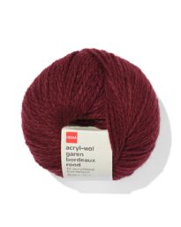 HEMA Acryl-wol Garen Bordeaux Rood 100gram 165meter