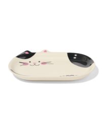 HEMA HEMA Bord 20.2x13.6cm Keramiek Kat