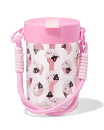 HEMA HEMA Drinkbeker Met Koord 450ml Katten