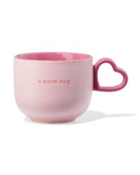 HEMA Mok 480ml Keramiek Met Hartjesoor Lila