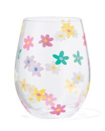 HEMA HEMA Drinkglas 550ml Bloemen