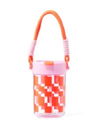 HEMA Drinkbeker Met Koord 450ml Geruit