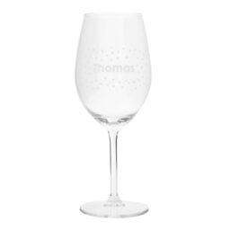 rodewijnglas gegraveerd