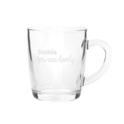 theeglas gegraveerd