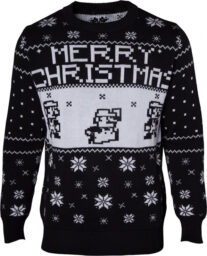 Nintendo - Knitted Christmas Sweater Black