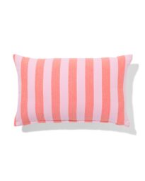 HEMA Kussenhoes 50x30cm Katoen Strepen Roze (roze)