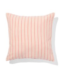 HEMA Kussenhoes 50x50cm Katoen Strepen Oranje (paars)