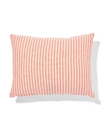 HEMA Kussen 40x30cm Katoen Strepen Oranje (oranje)